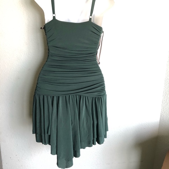 BCBG ruched sequined fit & flare cocktail dress S - Picture 12 of 14